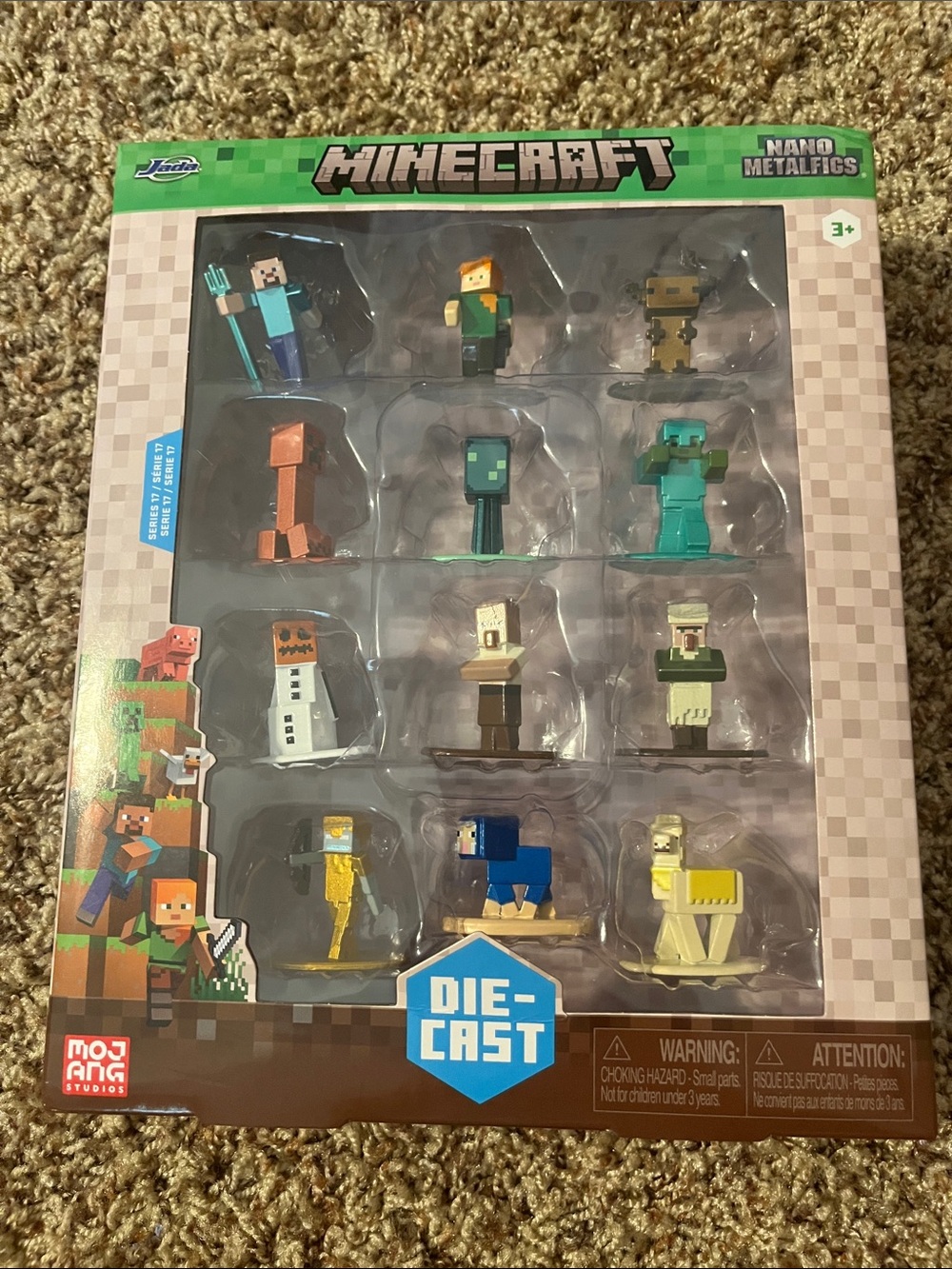 Minecraft Nano Metalfigs Die-Cast Figure Set